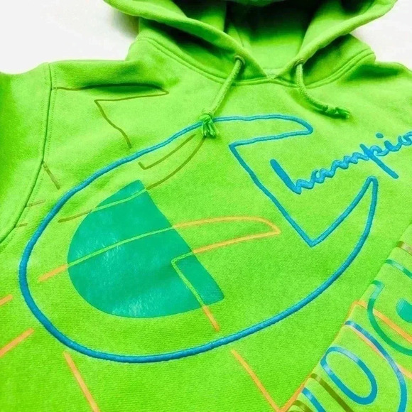 Champion Reverse Weave Heavyweight Embroidered Logo Hoodie Sweatshirt Size S - Picture 1 of 16